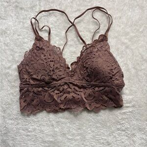 SO Lace Bralette in Chocolate Brown